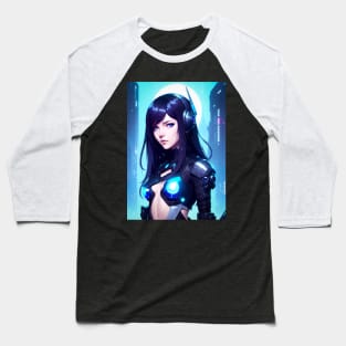 Cyberpunk girl Baseball T-Shirt